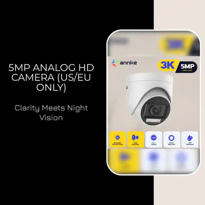 5MP Analog HD Camera (US/EU Only) by@Outfy