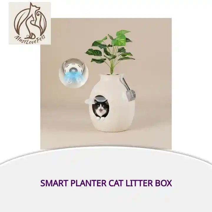 Smart Planter Cat Litter Box by@Outfy