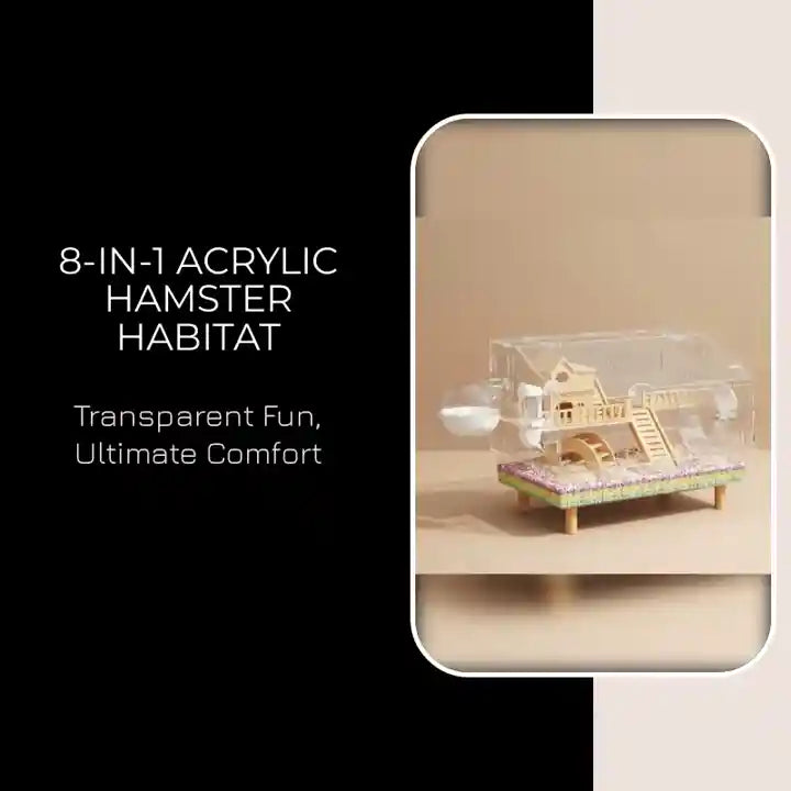 8-In-1 Acrylic Hamster Habitat by@Outfy