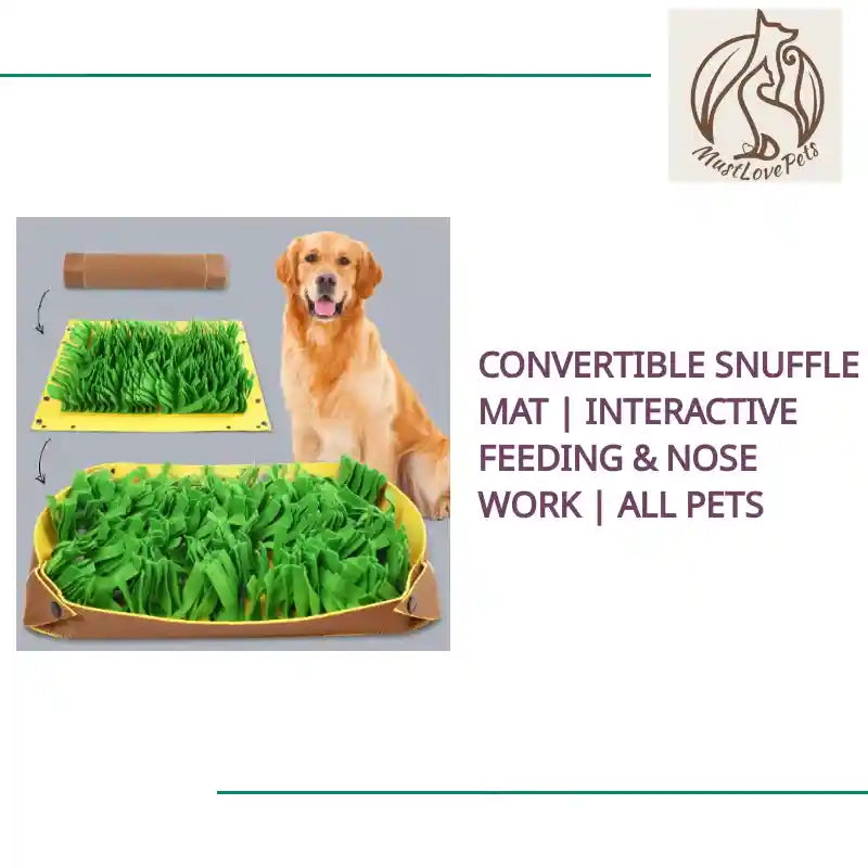 Convertible Snuffle Mat | Interactive Feeding &amp; Nose Work | All Pets by@Outfy